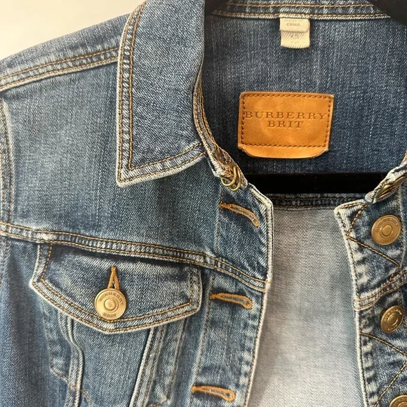 Burberry Brit Cropped Denim Jean Jacket - Picture 2 of 8